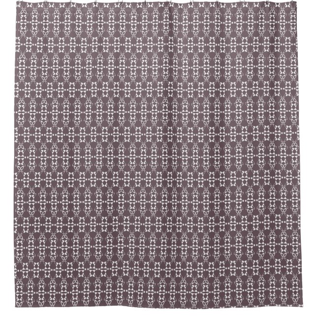 Brown and white geometric ornament pattern (Front)