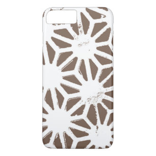 Brown and white geometric pattern Case-Mate iPhone case