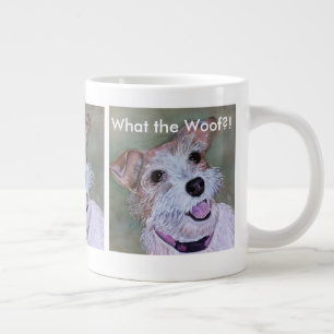 BROWN AND WHITE JACK RUSSELL   EXTRA LARGE MUG