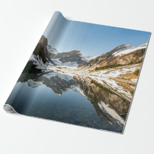BROWN AND WHITE MOUNTAIN UNDER BLUE SKY DURING DAY WRAPPING PAPER