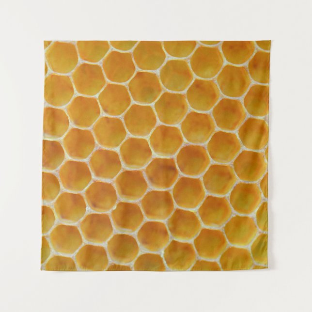 Brown and white square pattern tapestry (Front)
