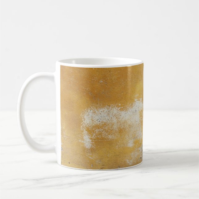 Brown and white stone fragment coffee mug (Left)