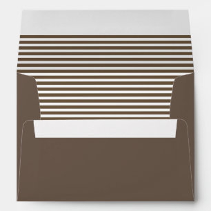 Brown and White Striped Envelopes