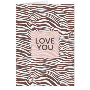 Brown Animal Print Stripes