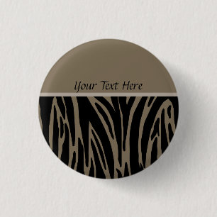Brown Animal Print Template Button