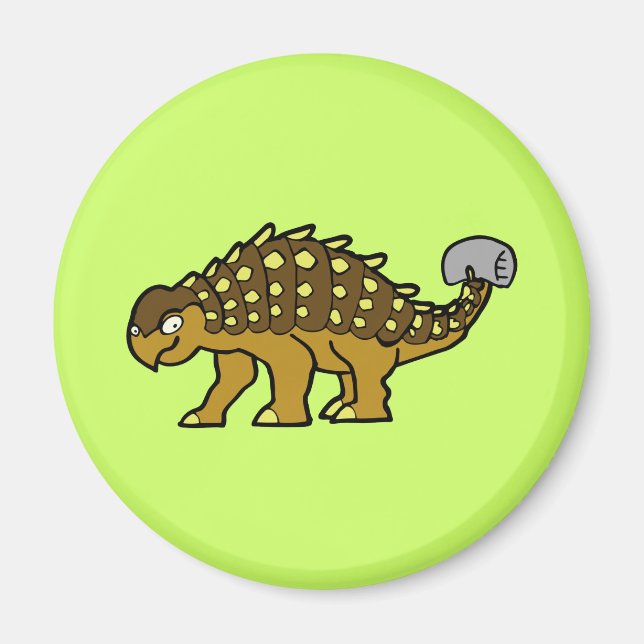 Brown Ankylosaurus Magnet (Front)