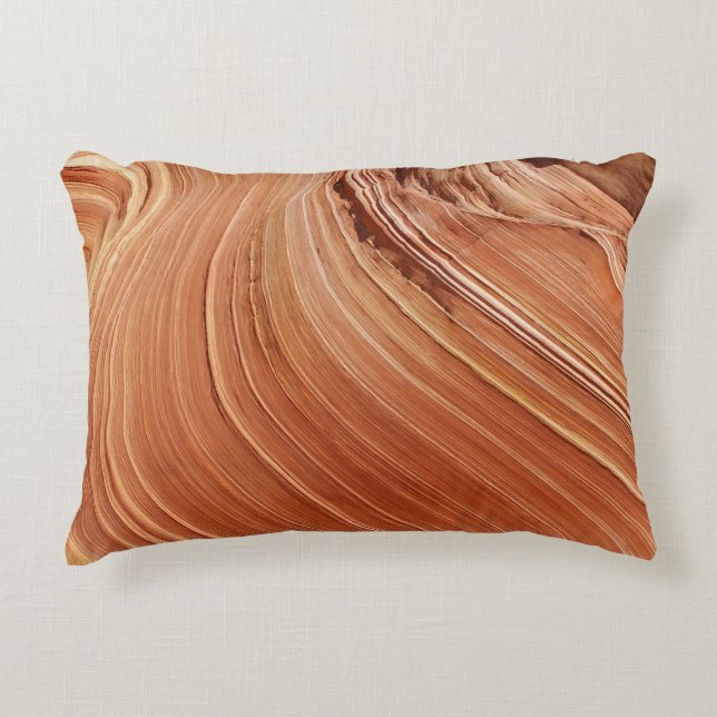 Brown antelope accent pillow (Front)