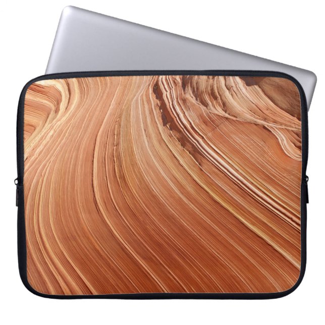 Brown antelope laptop sleeve (Front)