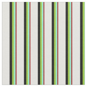 Brown, Aquamarine, Green, Black & White Coloured Fabric