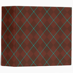 Brown Argyle Binder
