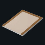 Brown Background Colour You Can Customize Notepad<br><div class="desc">This custom product is available in a brown decor for yourself or as a gift sure to make an impression in all occasions. Click on the "Customize it!" button or link you find on this product page to reveal a set of user friendly designing tools to customize this product if...</div>