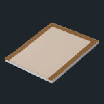 Brown Background Colour You Can Customize Notepad<br><div class="desc">This custom product is available in a brown decor for yourself or as a gift sure to make an impression in all occasions. Click on the "Customize it!" button or link you find on this product page to reveal a set of user friendly designing tools to customize this product if...</div>