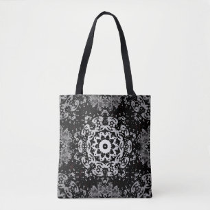 Brown background. Doodle background in vintage wit Tote Bag