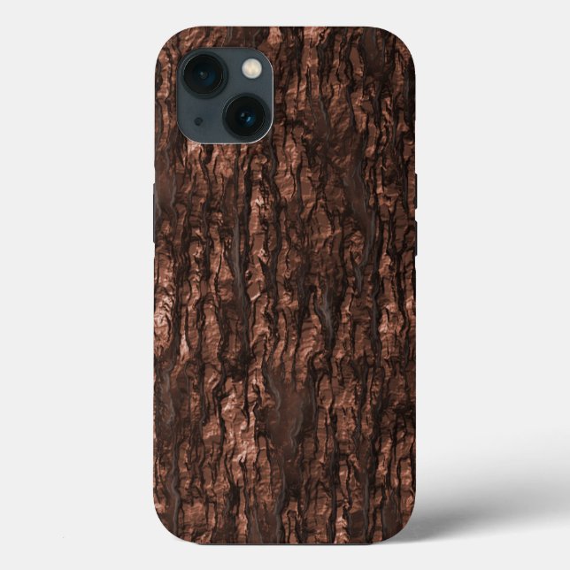 Brown Bark Camo iPhone Case (Back)