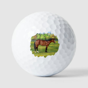 Brown Bay Quarter Horse Golf Balls