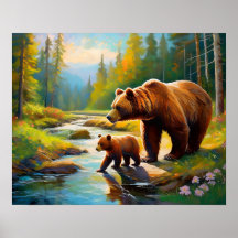 Brown Bear and Baby 3