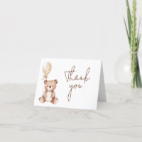 Brown Bear Balloon Baby Shower