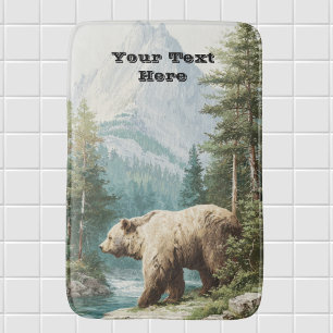 Brown Bear Bath Mat