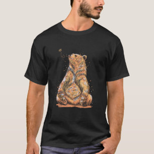 Brown Bear Bee  Cute Bees Bears Nature Animal Love T-Shirt