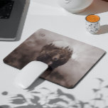Brown Bear Cabin Mountain Lodge  Mouse Pad<br><div class="desc">This design may be personalized by choosing the Edit Design option. You may also transfer onto other items. Contact me at colorflowcreations@gmail.com or use the chat option at the top of the page if you wish to have this design on another product or need assistance. See more of my designs...</div>