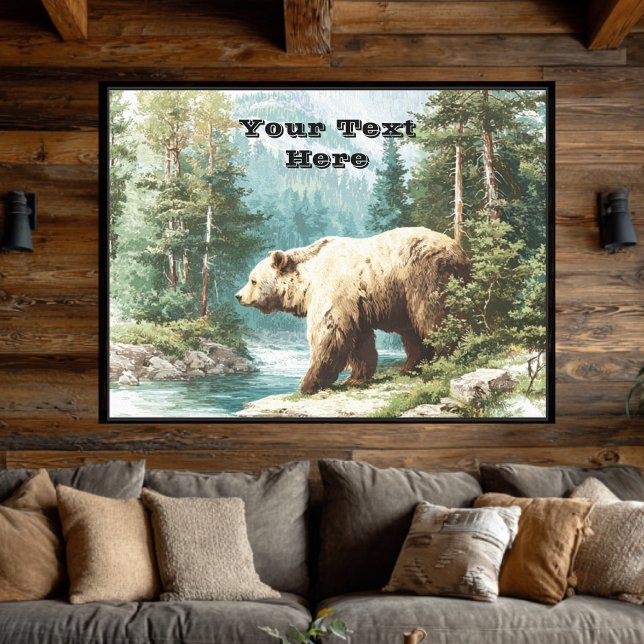 Brown Bear Canvas Print (Brown Bear Collection)