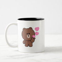 Brown bear cony bunny love