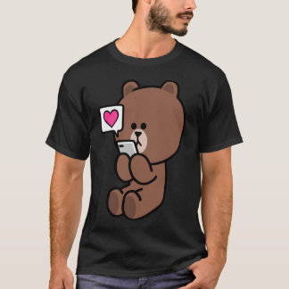 Brown Bear Cony Bunny Rabbit Sending All My Love T T-Shirt