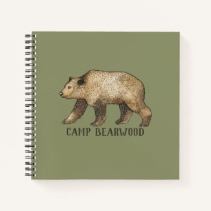 Brown Bear Custom Camp Journal or Notebook