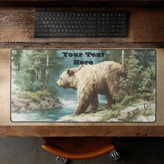 Brown Bear Desk Mat