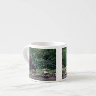 Brown bear espresso cup