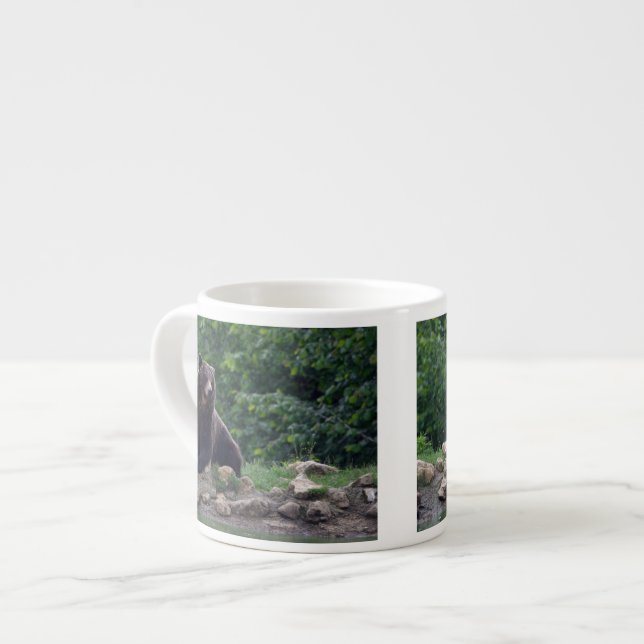 Brown bear espresso cup (Front Left)