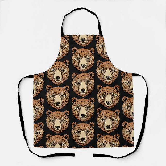 Brown Bear for Autumn Apron (Front)