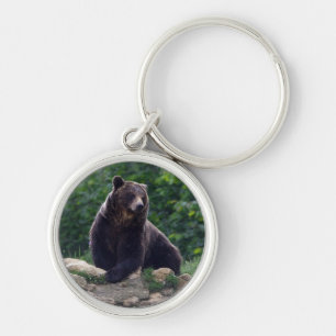 Brown bear keychain