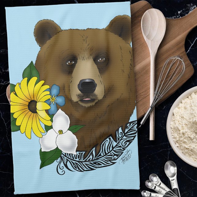 Brown Bear Kitchen Towel (Creator Uploaded)