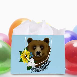 Brown Bear Large Gift Bag