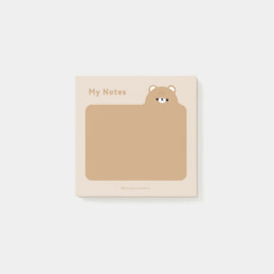 Brown Bear Post-it Notes