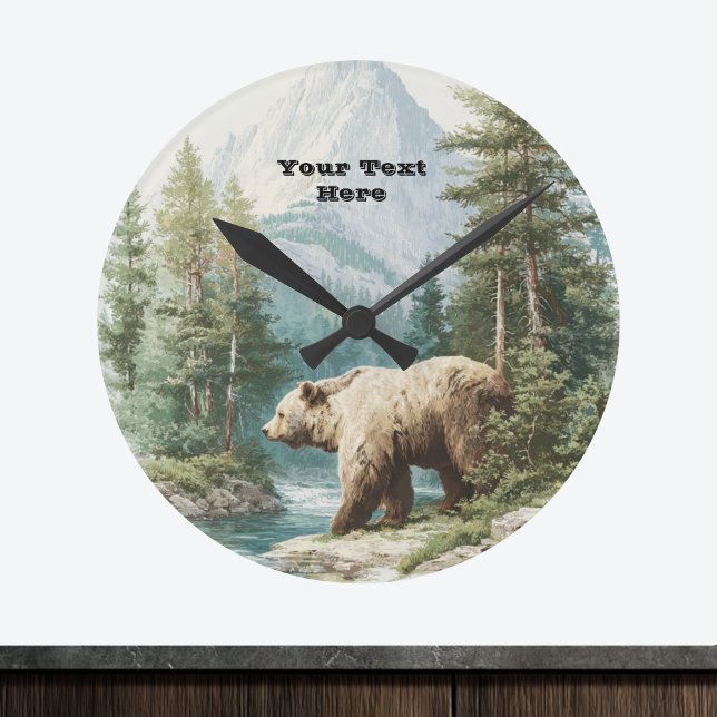 Brown Bear Round Clock (Creator Uploaded)