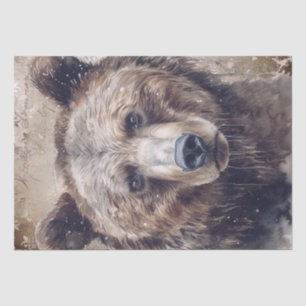 Brown Bear Tissue Paper