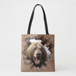 Brown Bear Tote Bag