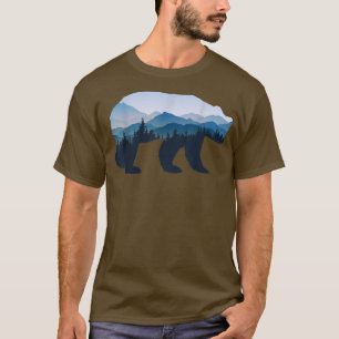 Brown Bear Wildlife Nature Forest Mountains Animal T-Shirt