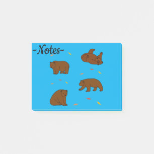 Brown Bears Post-it Notes