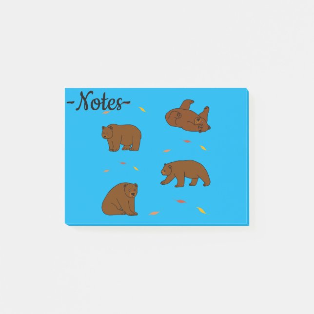 Brown Bears Post-it Notes (Front)