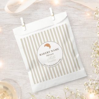 Brown Beige Bakery Logo Product Packaging Bag