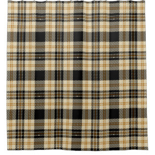 Brown Beige Black Plaid Pattern