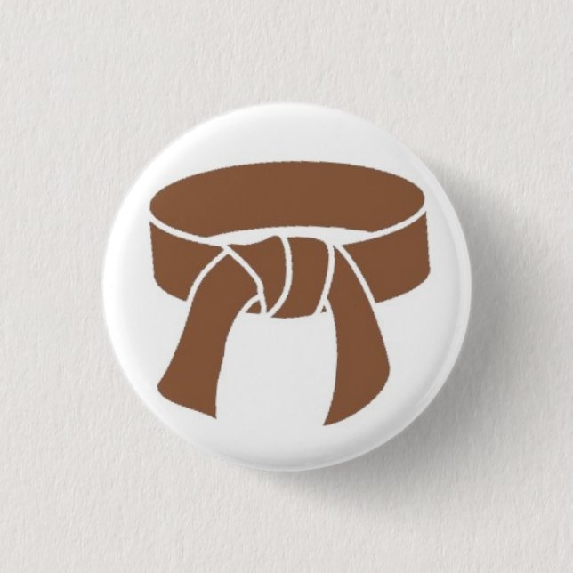 Brown Belt Button (Front)