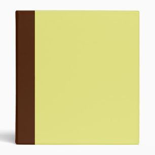 Brown bicolore et Classeur jaune pastel