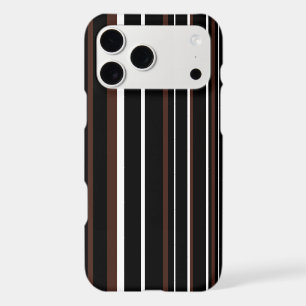 Brown, Black, and White Barcode Stripe