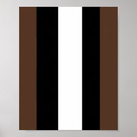 Brown, black and white stripes