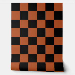 Brown Black Chequered Check Wall Decor