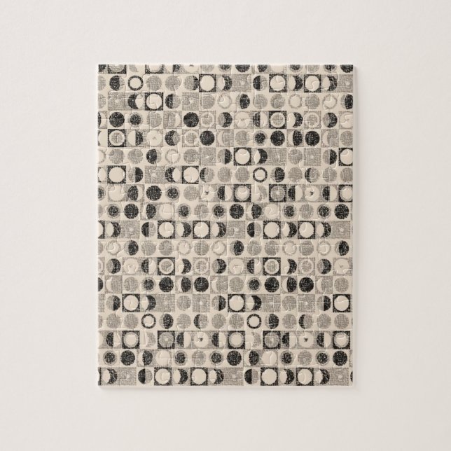 Brown Black Circles Jigsaw Puzzle Daisy (Vertical)